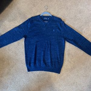 Men’s large navy polo sweater